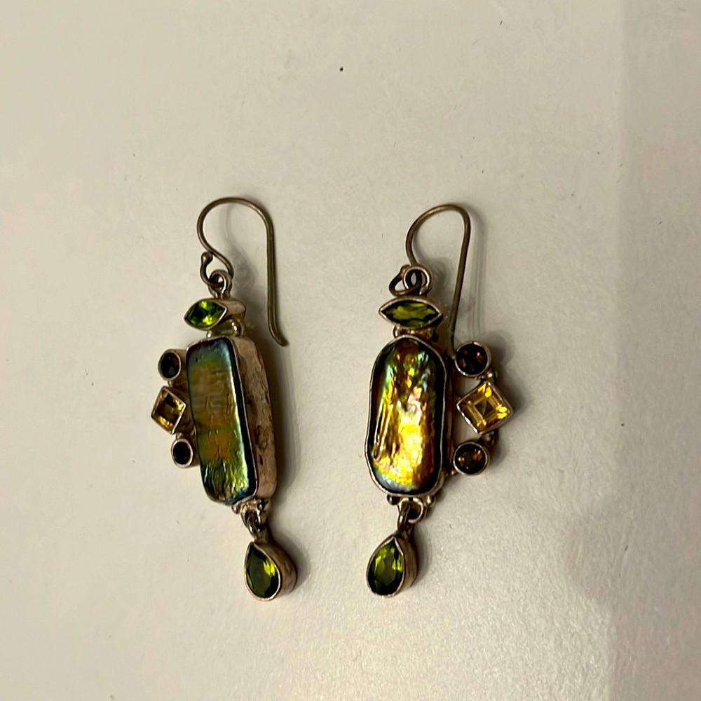 Multi-stone earrings